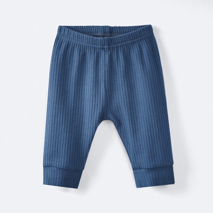 Navy ribbed baby pants