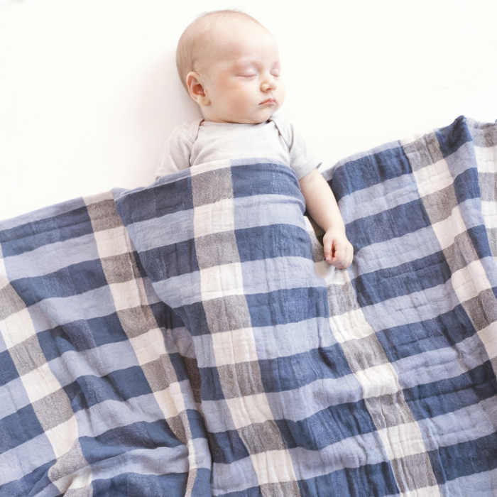 4 layers-checkered-baby-muslin-blanket
