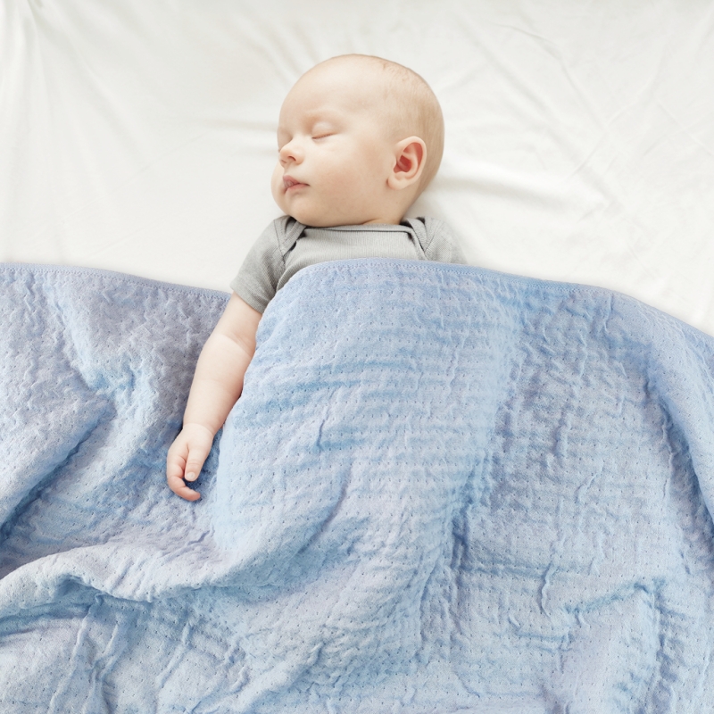 6 layers organic cotton baby muslin blanket