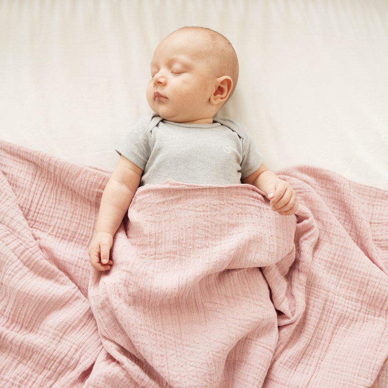 6 layers organic cotton baby muslin blanket