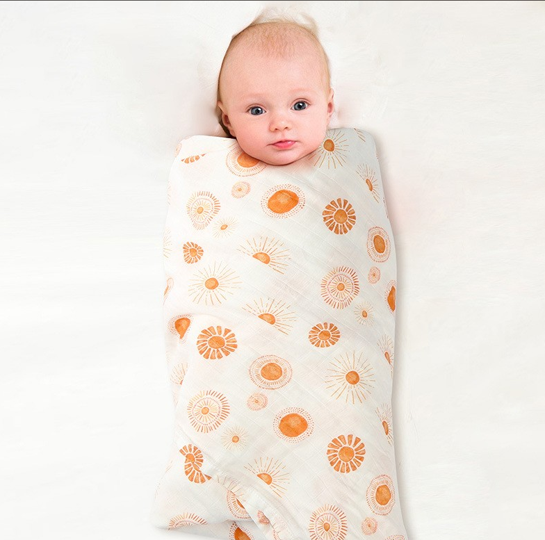 bamboo cotton baby muslin blanket