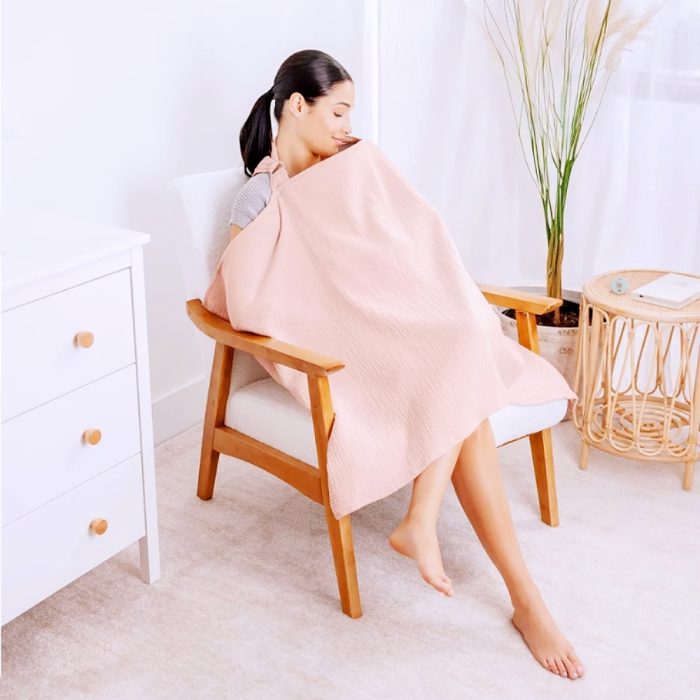 Organic cotton muslin nursing cover