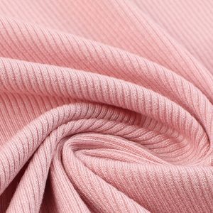 Bamboo ribbed fabric
