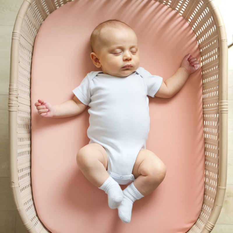 organic cotton jersey fitted bassinet sheet (14)